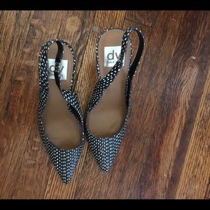 Sling back pumps